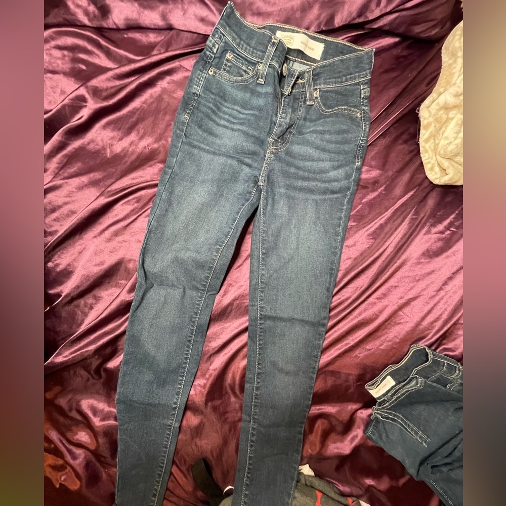 levi’s xs mid wash jeggings